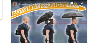 Schirme und Rollstuhlfahrer