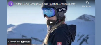 Mit Querschnittlähmung auf dem Snowboard